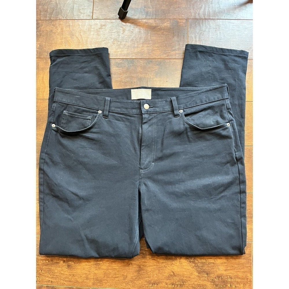 Everlane Mens Flat Front Work Chino Blue Dress Pant Size 38x32
